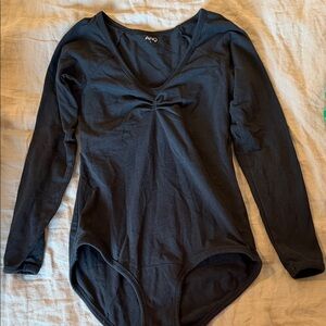 ARQ Black Long Sleeve Bodysuit L